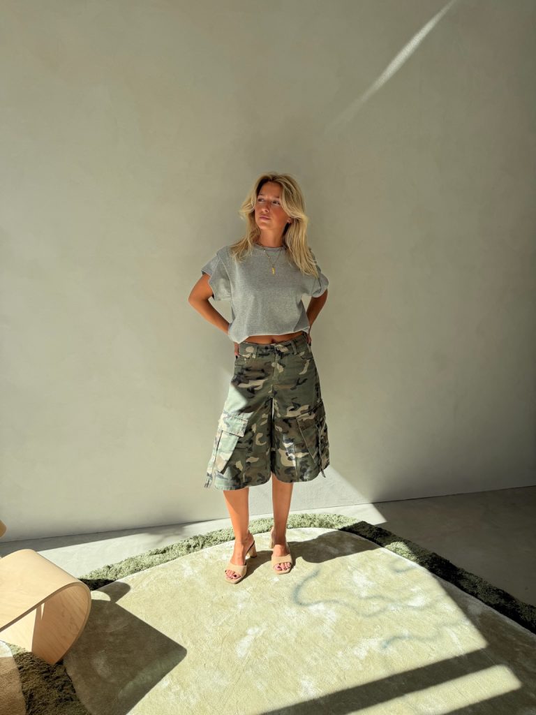 Camo cargo bermuda